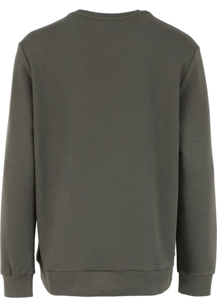 Bisiklet Yaka Baskılı Haki Erkek Sweatshırt C4WM-SWT4237 fiyatları