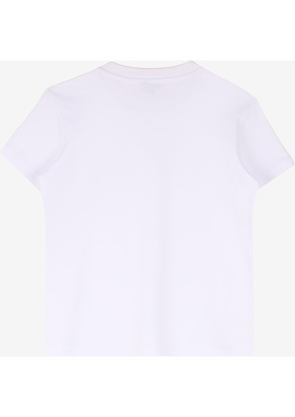 Bisiklet Yaka Düz Beyaz Kadın T-Shirt F4WL-TST0758 fiyatları