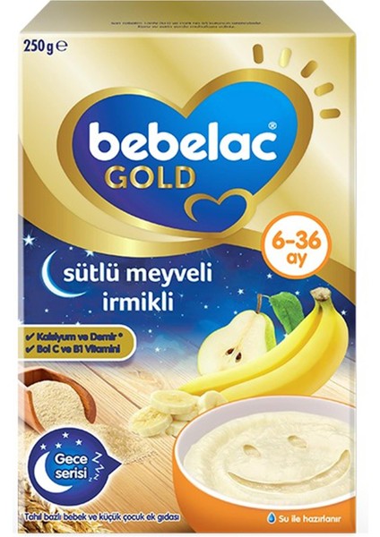 Gold Sütlü Meyveli Irmikli 250 gr