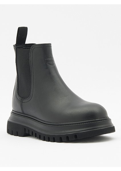 Deri Siyah Kadın Bot Polperro F R fiyatları