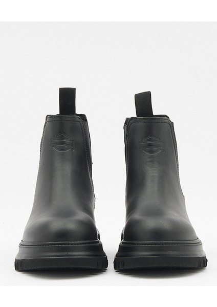 Deri Siyah Kadın Bot Polperro F R modelleri