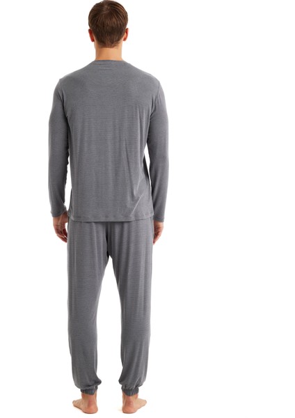 Gri Erkek Pijama Takımı 40636 indirimleri