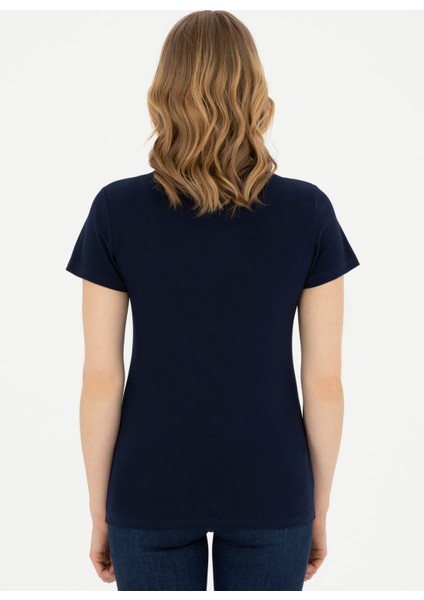 Polo Yaka Lacivert Kadın T-Shirt GOZDE indirimleri
