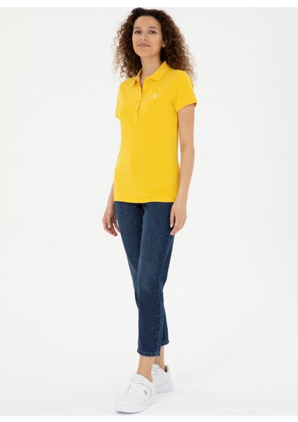Polo Yaka Safran Kadın T-Shirt GTP-IY24 fırsatları