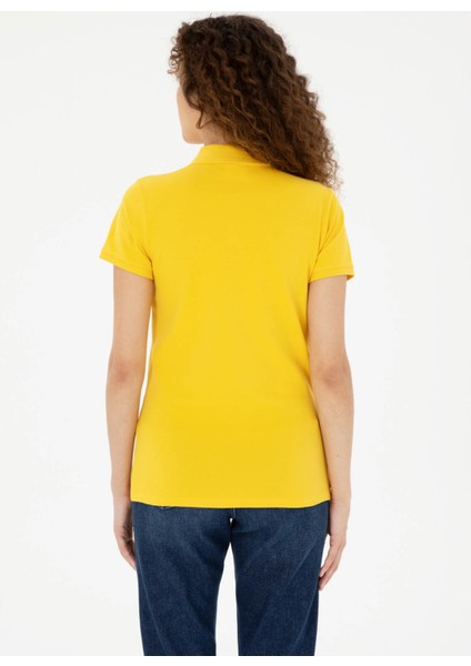 Polo Yaka Safran Kadın T-Shirt GTP-IY24 indirimleri