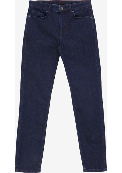 Normal Bel Normal Paça Slim Fit Indigo Erkek Denim Pantolon F4WM-PNT 2803