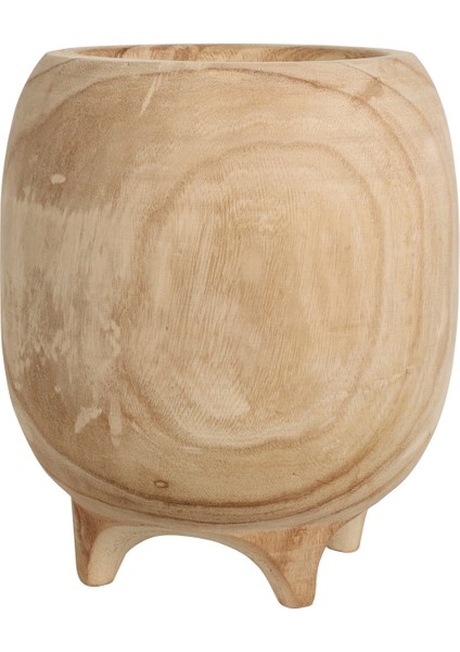 Çok Renkli Saksı Pot Wood 27CM Round