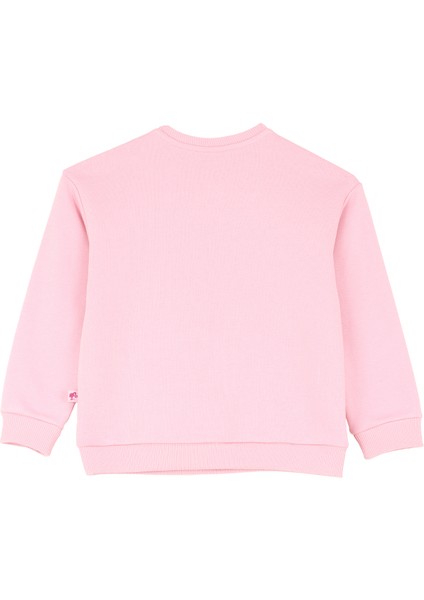 Baskılı Kadın Pembe Sweatshırt BRB4WG-SWT6013