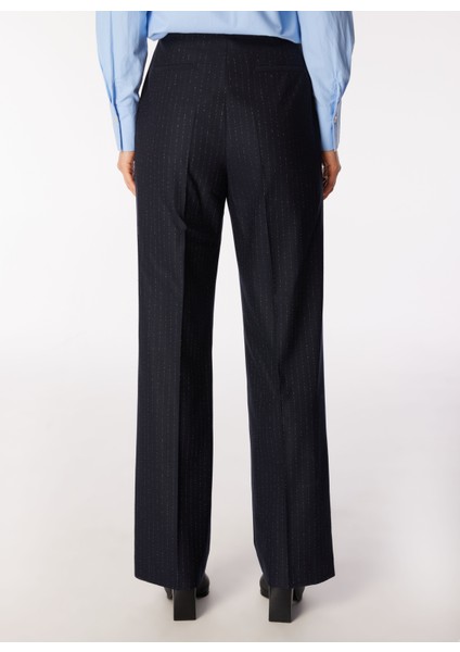 Yüksek Bel Bol Kesim Lacivert Kadın Pantolon FC4WL-PNT0205 indirimleri