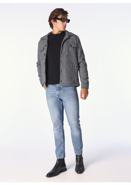 Basic Gri Melanj Erkek Düz Ceket F4WM-CKT 2945 fiyatları