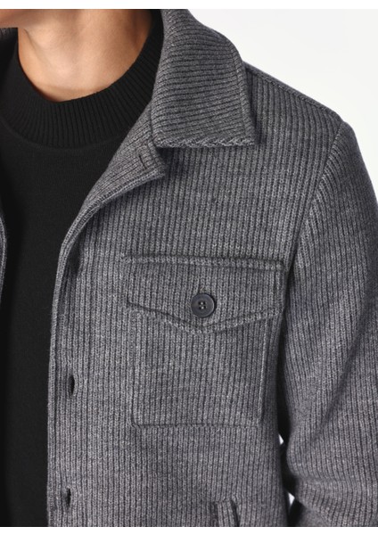Basic Gri Melanj Erkek Düz Ceket F4WM-CKT 2945 indirimleri