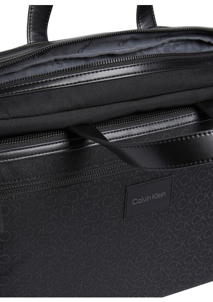 Calvin Klein Siyah Erkek Laptop Çantası Ck Remote Conv. Laptop Bag Mono