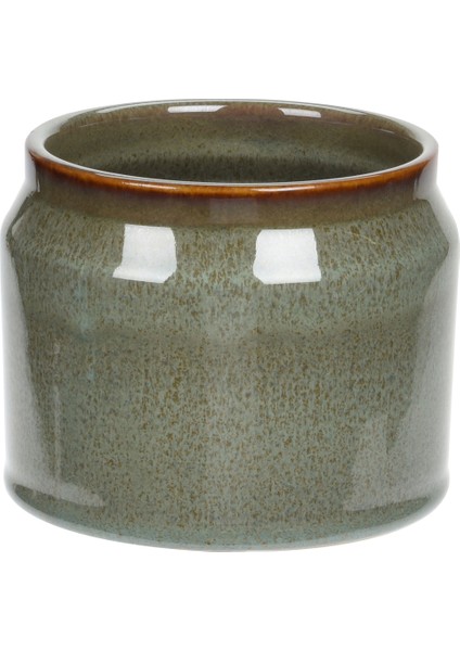 Çok Renkli Vazo Flower Pot Reactıve Glaze 3ASS modelleri