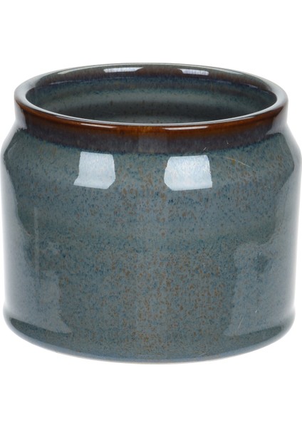 Çok Renkli Vazo Flower Pot Reactıve Glaze 3ASS fırsatları