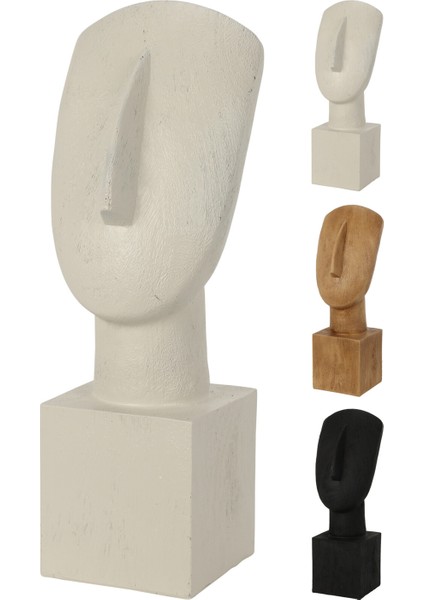 Çok Renkli Biblo Statue Abstract 32CM 3ASS