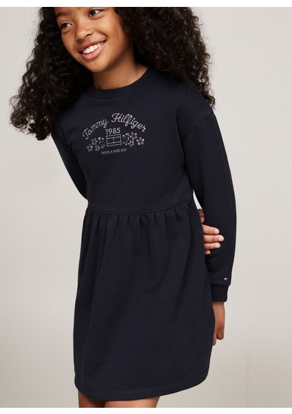 Baskılı Lacivert Kadın Diz Üstü Elbise KG0KG08024DW5 fiyatları