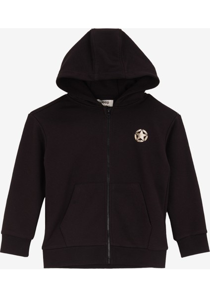 Düz Kadın Siyah Sweatshırt J4WG-SWT7505