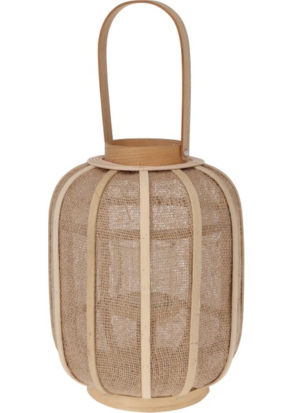 Çok Renkli Fener Lantern Rattan 31CM