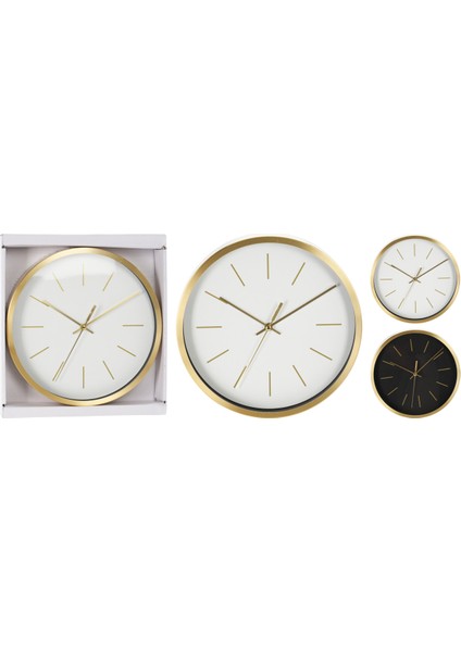 Çok Renkli Ev Saati Wall Clock Alu DIA250X40MM