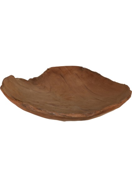 Çok Renkli Dekoratif Tabak Bowl Round Dıa 30CM Teak Wood