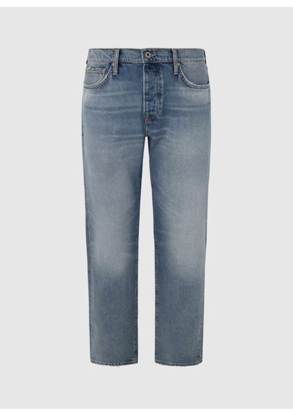 Pepe Jeans Normal Bel Regular Straight Erkek Denim Pantolon PM207394MI9-000 Straıght Jeans