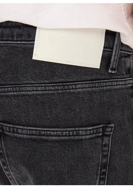 Yüksek Bel Rahat Siyah Erkek Denim Pantolon Onsyoke Tapered Wb 7850 Dot Dnm Noo fırsatları
