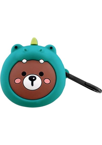 Samsung Galaxy Buds 2 Için Kılıf Cartoon Figürlü Silikon Crtn-Fgr-Ayi-Ysl [buds 2 ile Uyumlu Kılıf - Çam Yeşili]