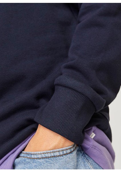 Kapüşon Yaka Lacivert Erkek Sweatshırt Jjalvıs Sweat Hood fırsatları