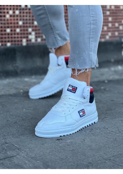 Beyaz Erkek Yarım Bilek Bot modelleri