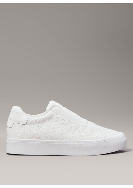 Calvin Klein Beyaz Kadın Sneaker HW0HW02219YBR