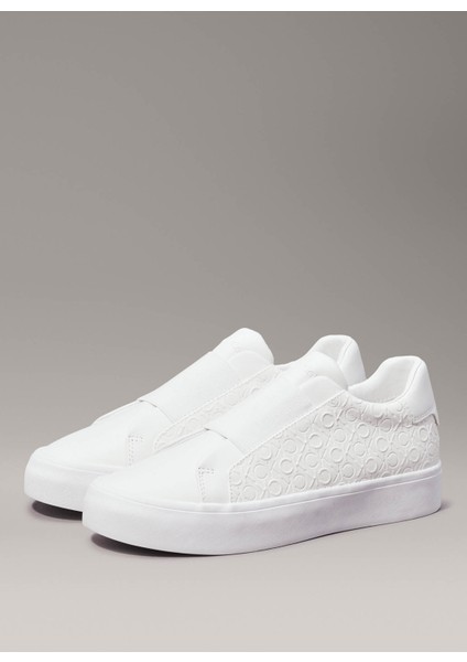 Calvin Klein Beyaz Kadın Sneaker HW0HW02219YBR