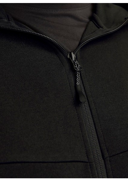 Kapüşon Yaka Siyah Erkek Sweatshırt 12263091_JCOFUSION Sweat Zıp Hood P fırsatları