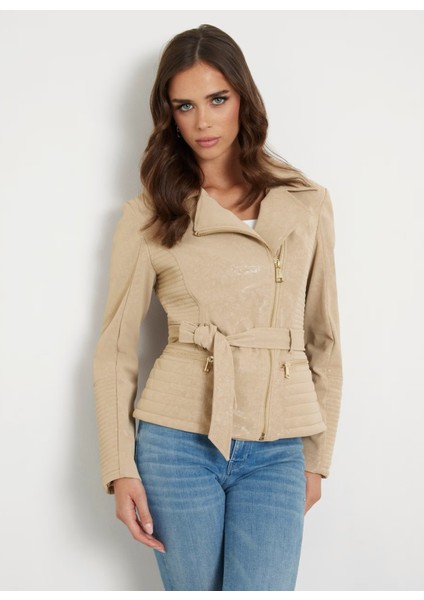 Normal Bej Kadın Ceket New Agnes Pu Leather - Faux Leather fiyatları