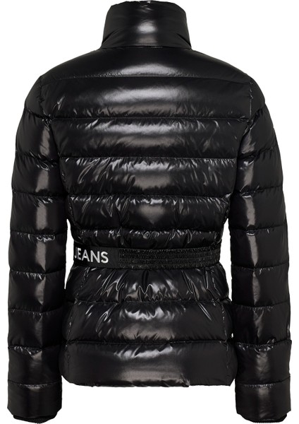 Siyah Kadın Şişme Mont Tjw Branded Belt Down Jacket fırsatları