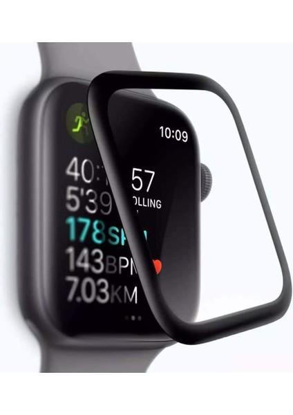 Watch Series 42MM Akıllı Saat Için Ekranı Tam Kaplayan Temperli Cam Ekran Koruyucu