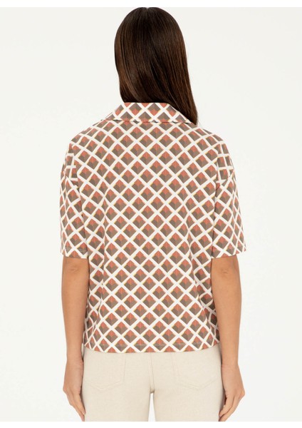 Regular Fit Klasik Yaka Haki Kadın Gömlek Prıce indirimleri