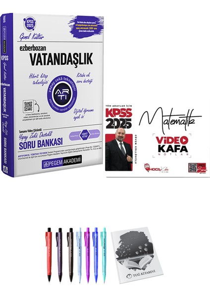 2025 Kpss Vatandaşlık Soru Bankası - Hoca Kafası 2025 Kpss Matematik Video Kafa Notlar