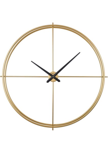 Ultima Ferforje Büyük Boy Iskelet Duvar Saati 2649-G Altın
