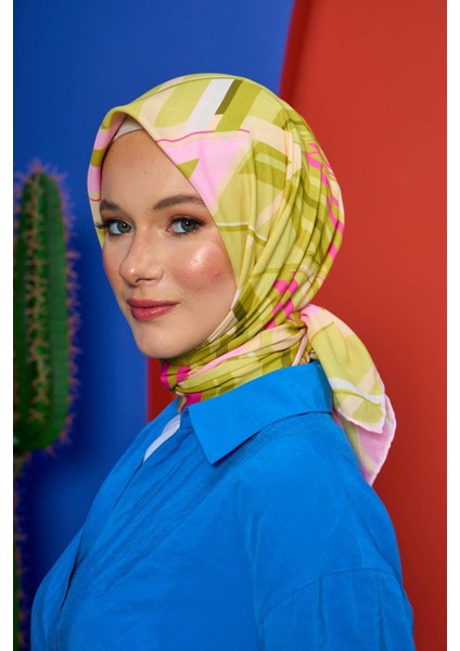 Marrakech Koleksiyon Soft Eşarp Kiraz Pembe Keten 1208-04