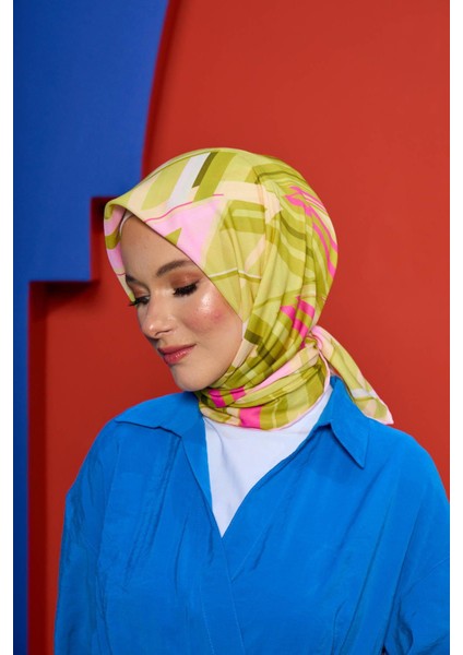 Marrakech Koleksiyon Soft Eşarp Kiraz Pembe Keten 1208-04