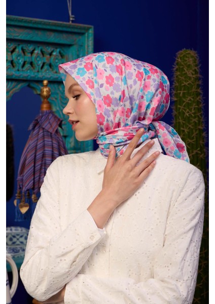 Marrakech Koleksiyon Soft Eşarp Vizon Siyah Kahve 1192-01
