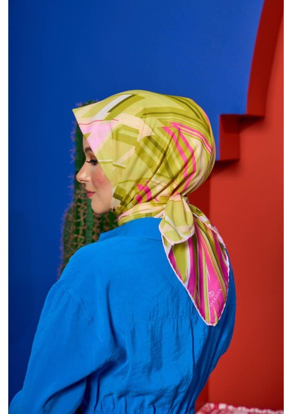 Marrakech Koleksiyon Soft Eşarp Kiraz Pembe Keten 1208-04