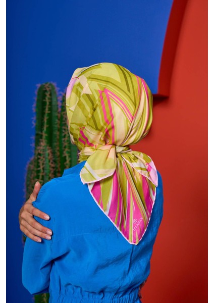 Marrakech Koleksiyon Soft Eşarp Kiraz Pembe Keten 1208-04