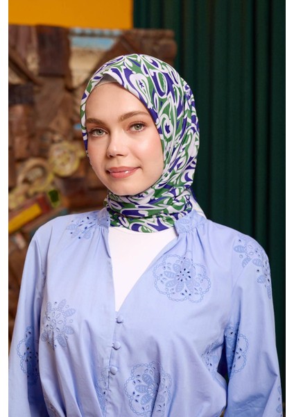 Marrakech Koleksiyon Soft Eşarp Gri Mor 1195-06