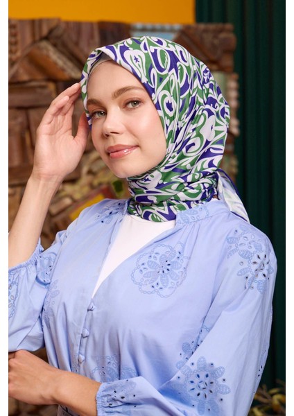 Marrakech Koleksiyon Soft Eşarp Gri Mor 1195-06