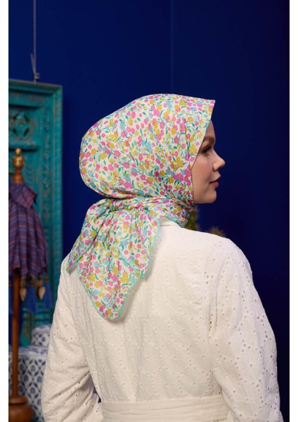 Marrakech Koleksiyon Soft Eşarp Açık Mor Hardal 1193-01 modelleri