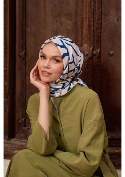 Marrakech Koleksiyon Soft Eşarp Mercan Krem 1196-02