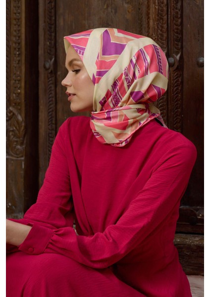 Marrakech Koleksiyon Soft Eşarp Pempe Mor 1197-06
