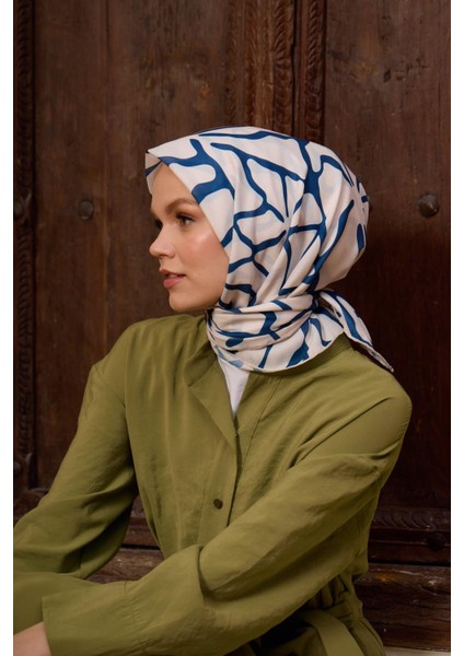 Marrakech Koleksiyon Soft Eşarp Mercan Krem 1196-02