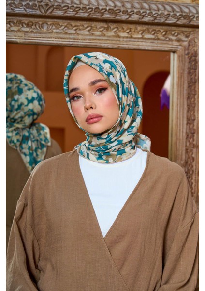 Marrakech Koleksiyon Soft Eşarp Siyah Gri 1200-15